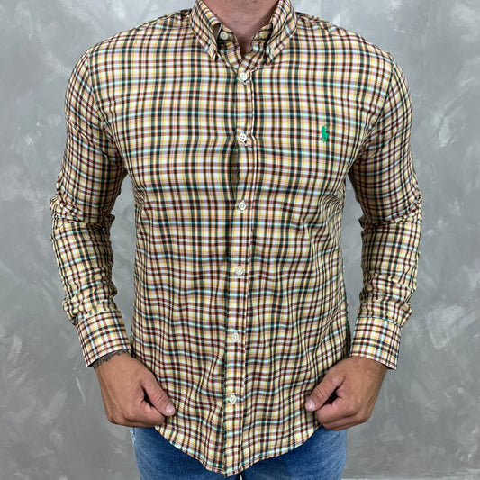 Camisa Ralph Lauren Xadrez Amarela/verde - Ref.40496