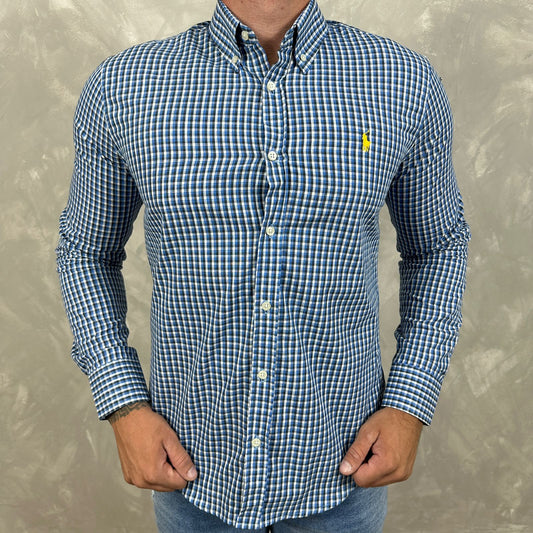 Camisa Ralph Lauren Xadrez Azul Ref. 40500