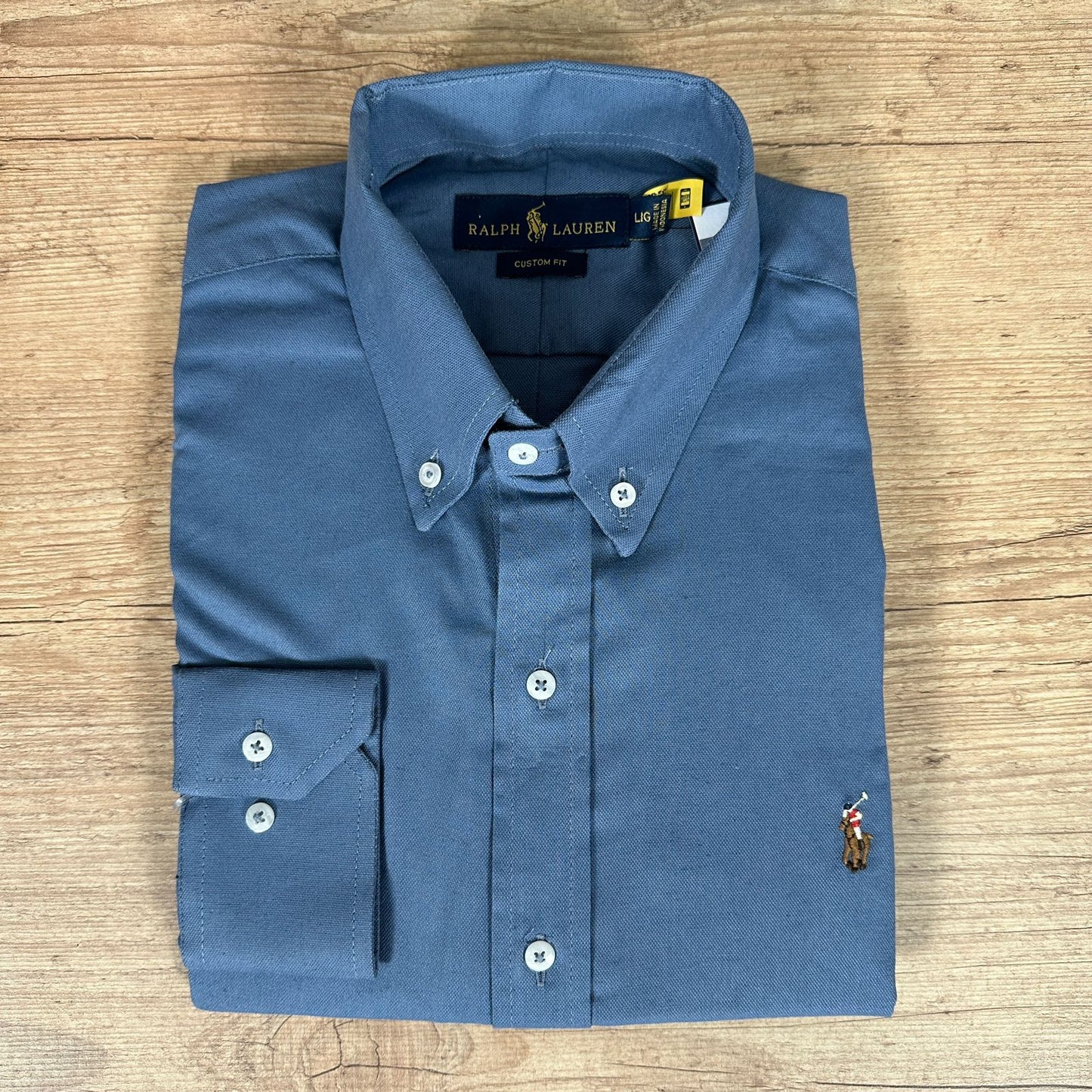 Camisa Ralph Lauren Manga Longa Azul - Ref. 40719