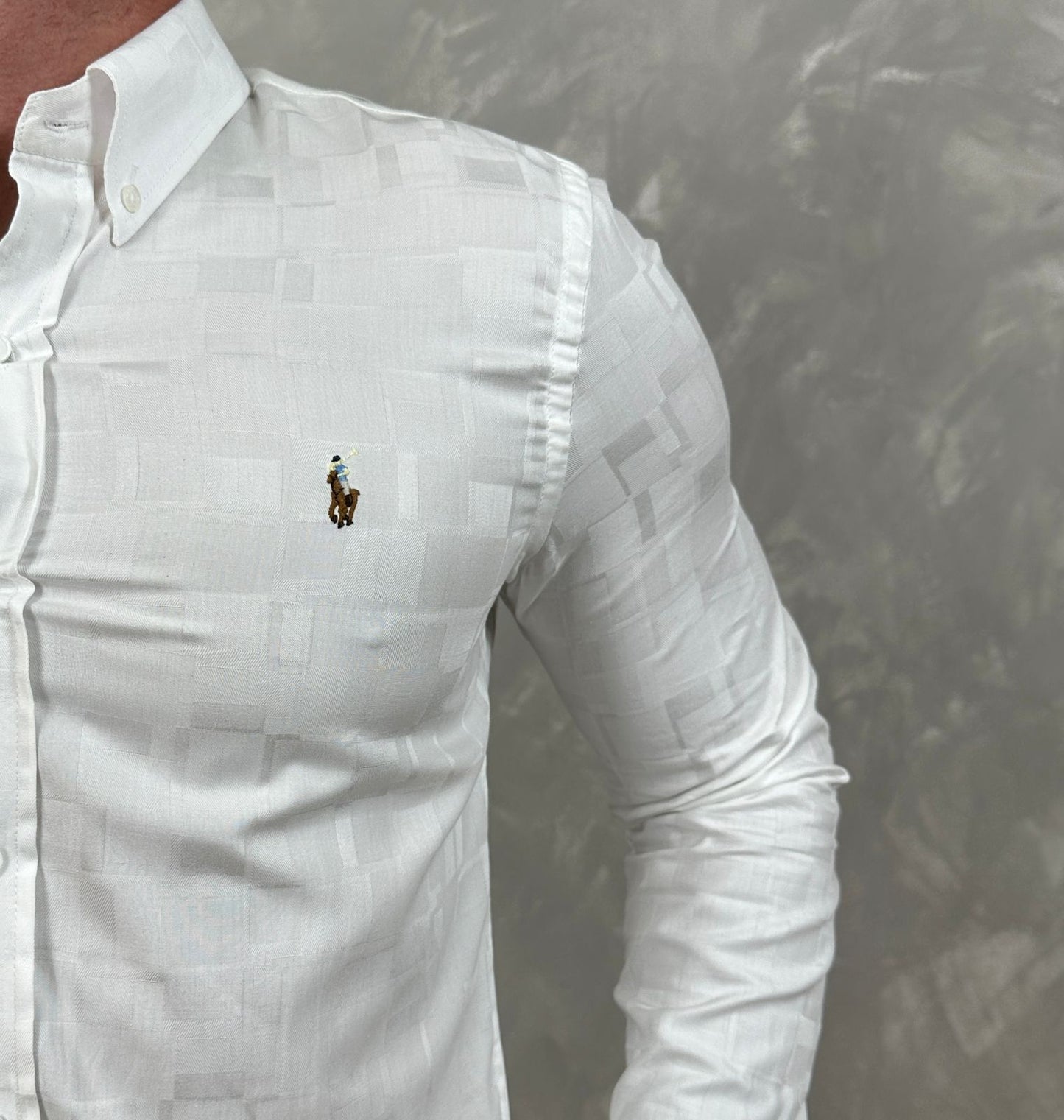 Camisa Ralph Lauren Manga Longa  Branca - Ref. 40689