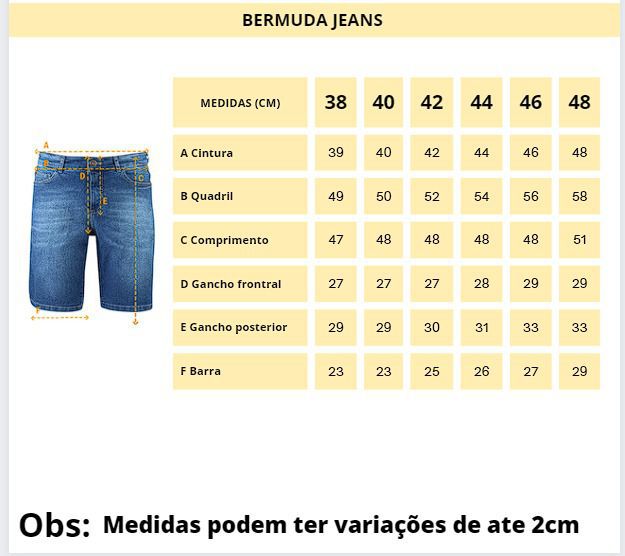 Bermuda Jeans Hugo Boss Creme Ref. 3909