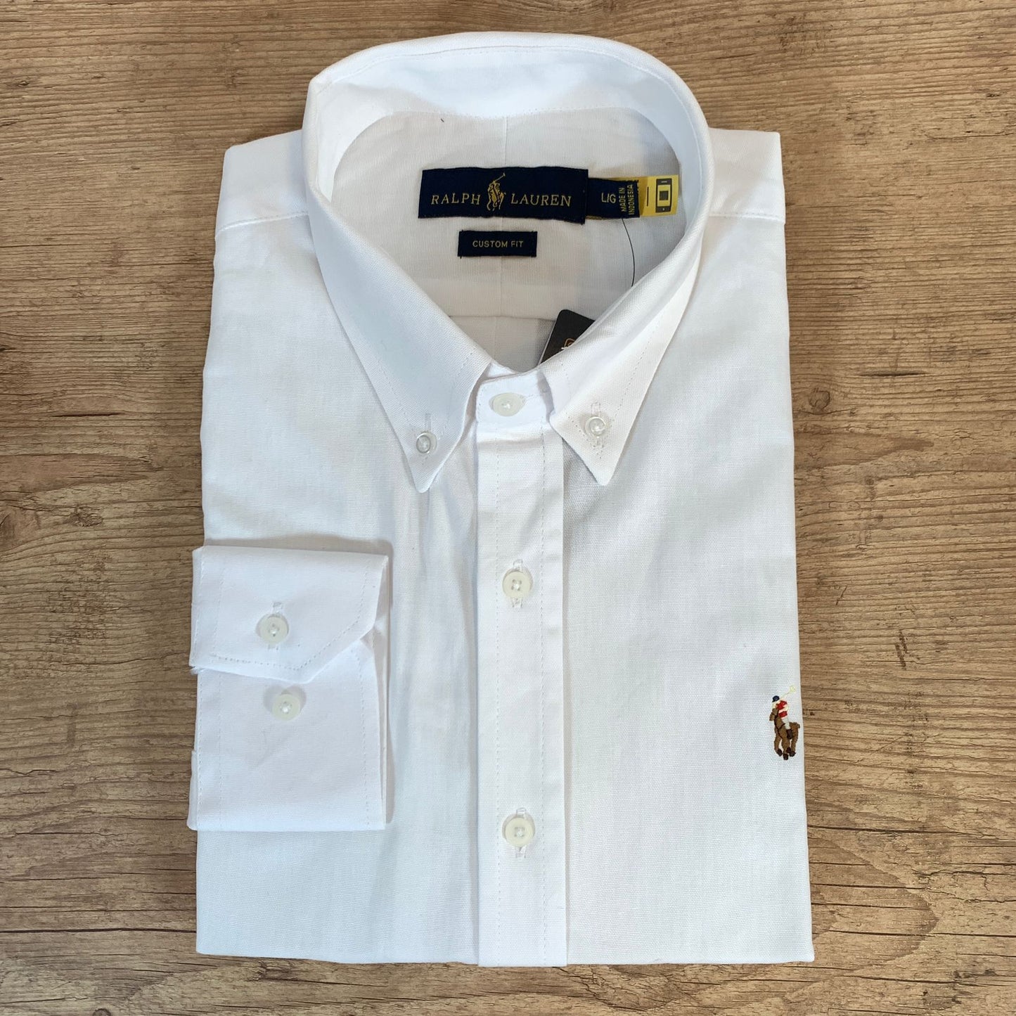 Camisa Ralph Lauren Manga Longa Branco Ref.40261