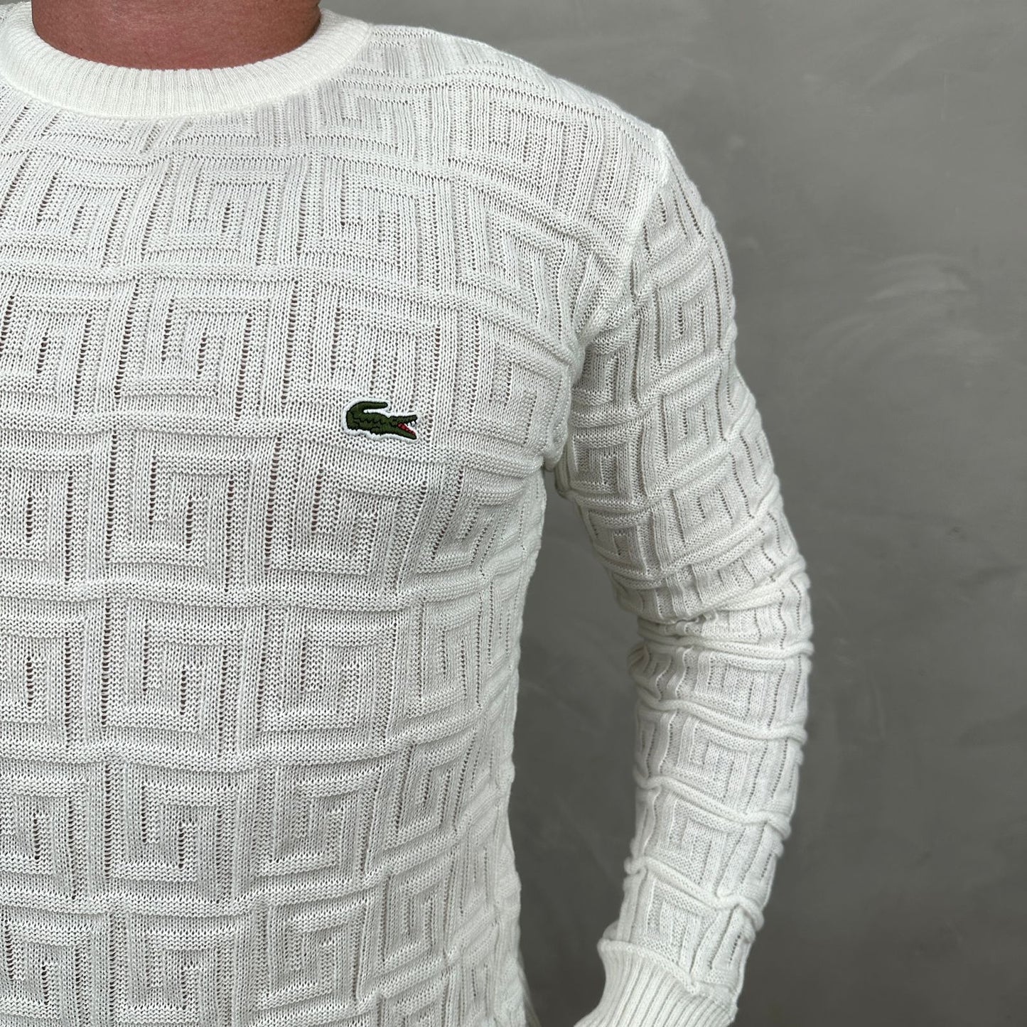 Suéter Lacoste Branco Ref.4433