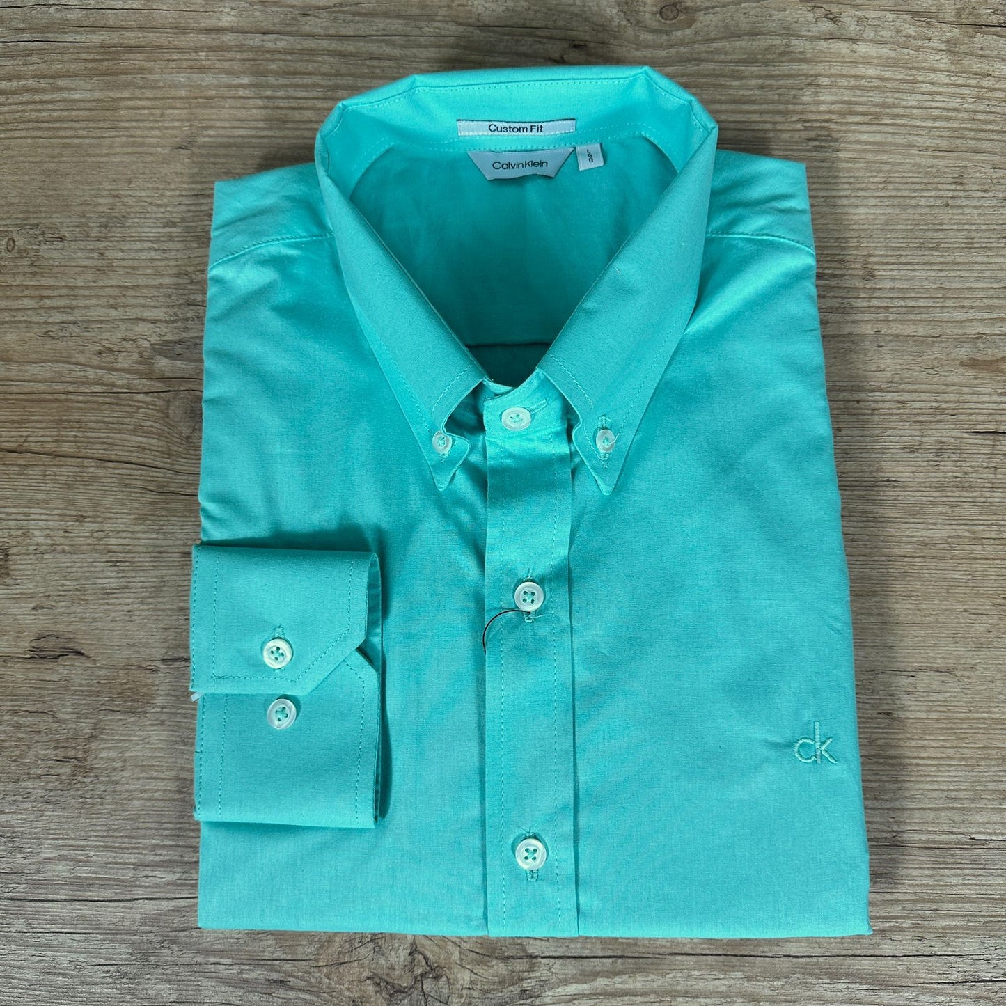 Camisa Calvin Klein Manga Longa Verde - Ref. 40887