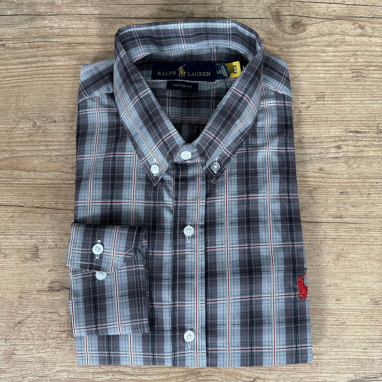 Camisa Ralph Lauren Manga Longa Xadrez Preto - Ref. 40790