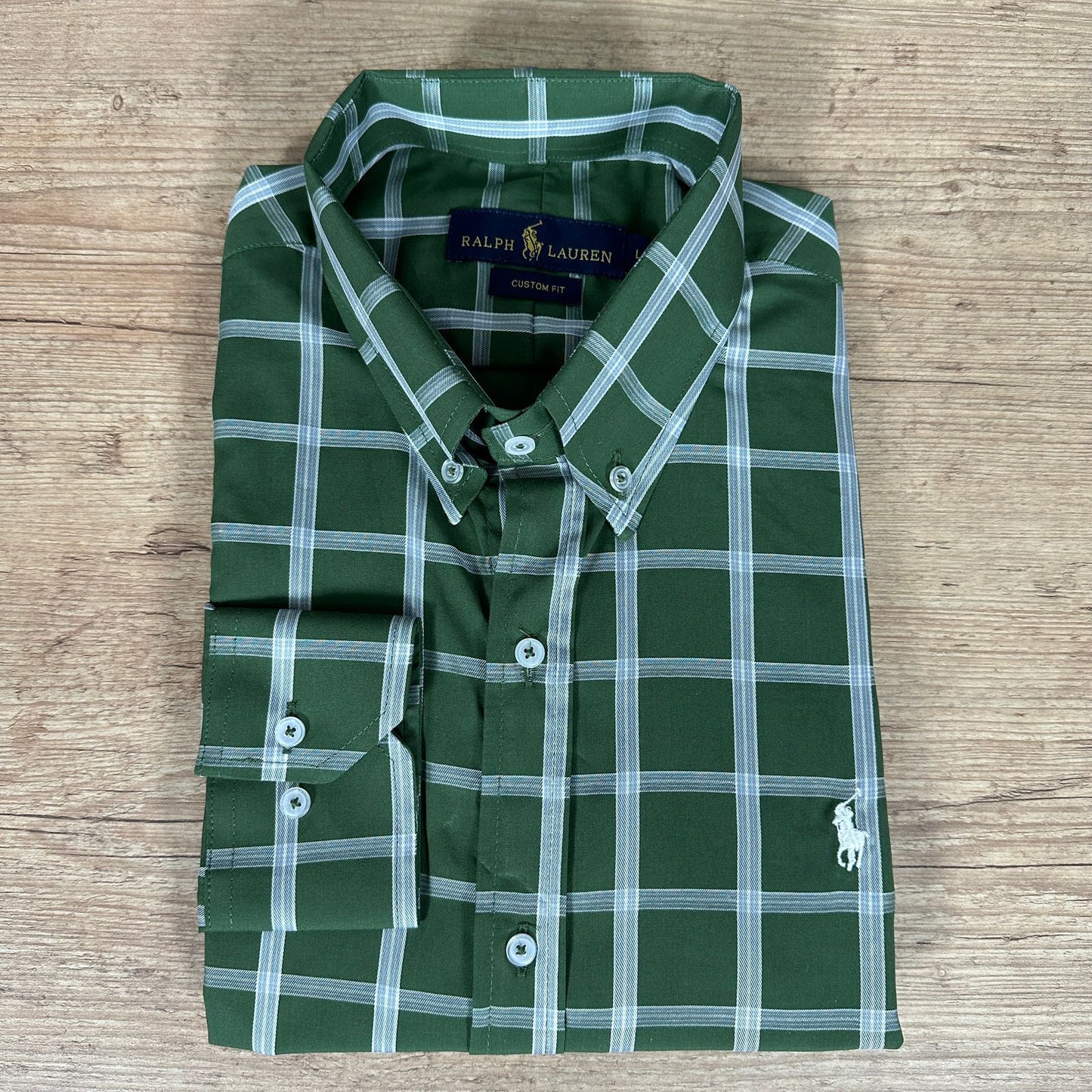 Camisa Ralph Lauren Manga Longa Xadrez Verde - Ref. 40861